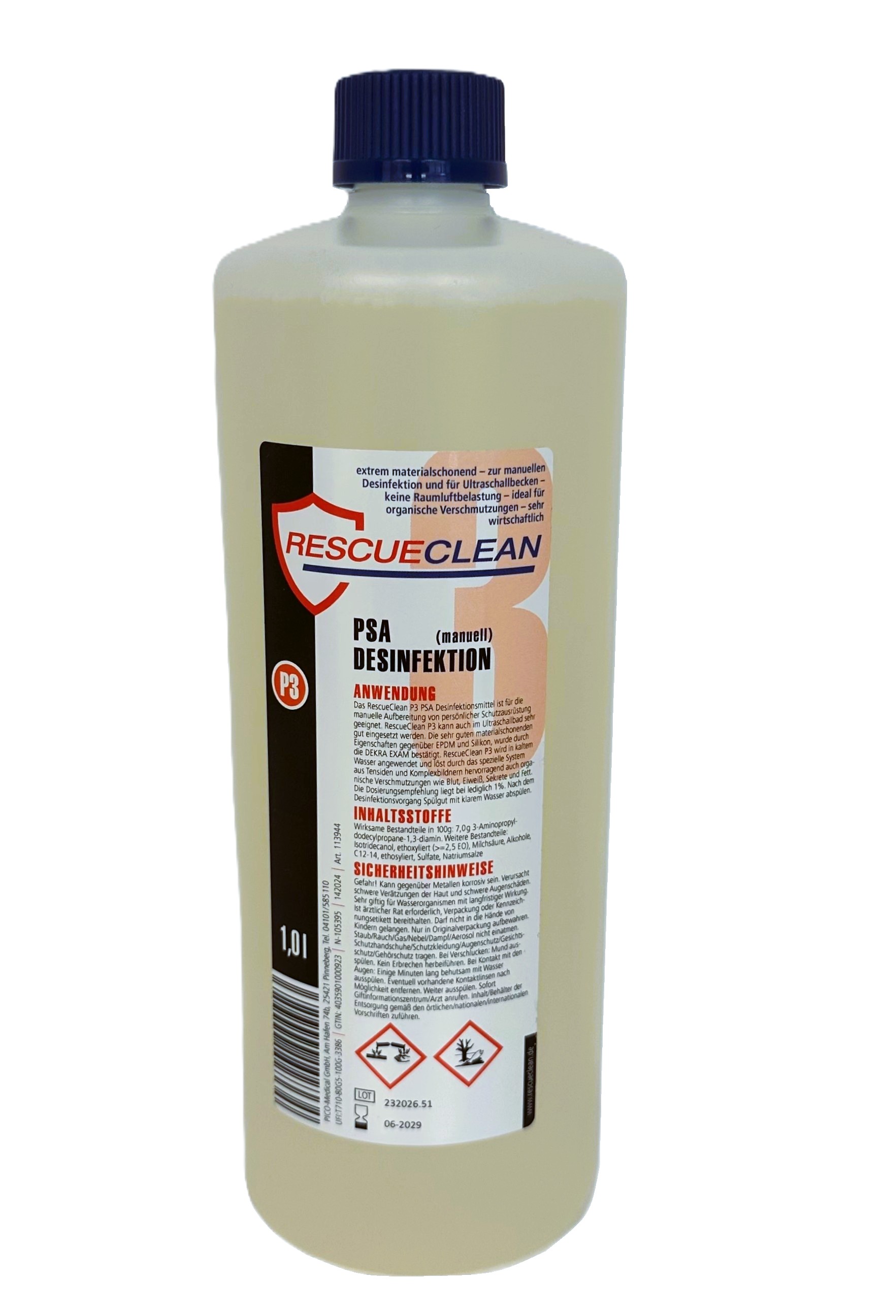 Desinfektionsmittel RescueClean P3, (Inhalt: 1 l)