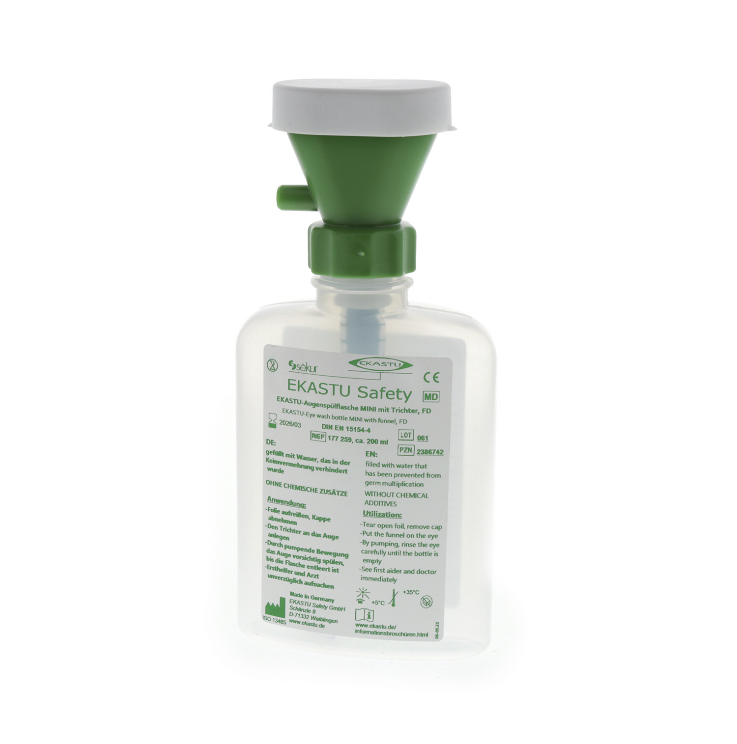 EKASTU Eye Wash Bottle MINI with funnel, FD EKASTU Eye Wash Bottle MINI with funnel, FD