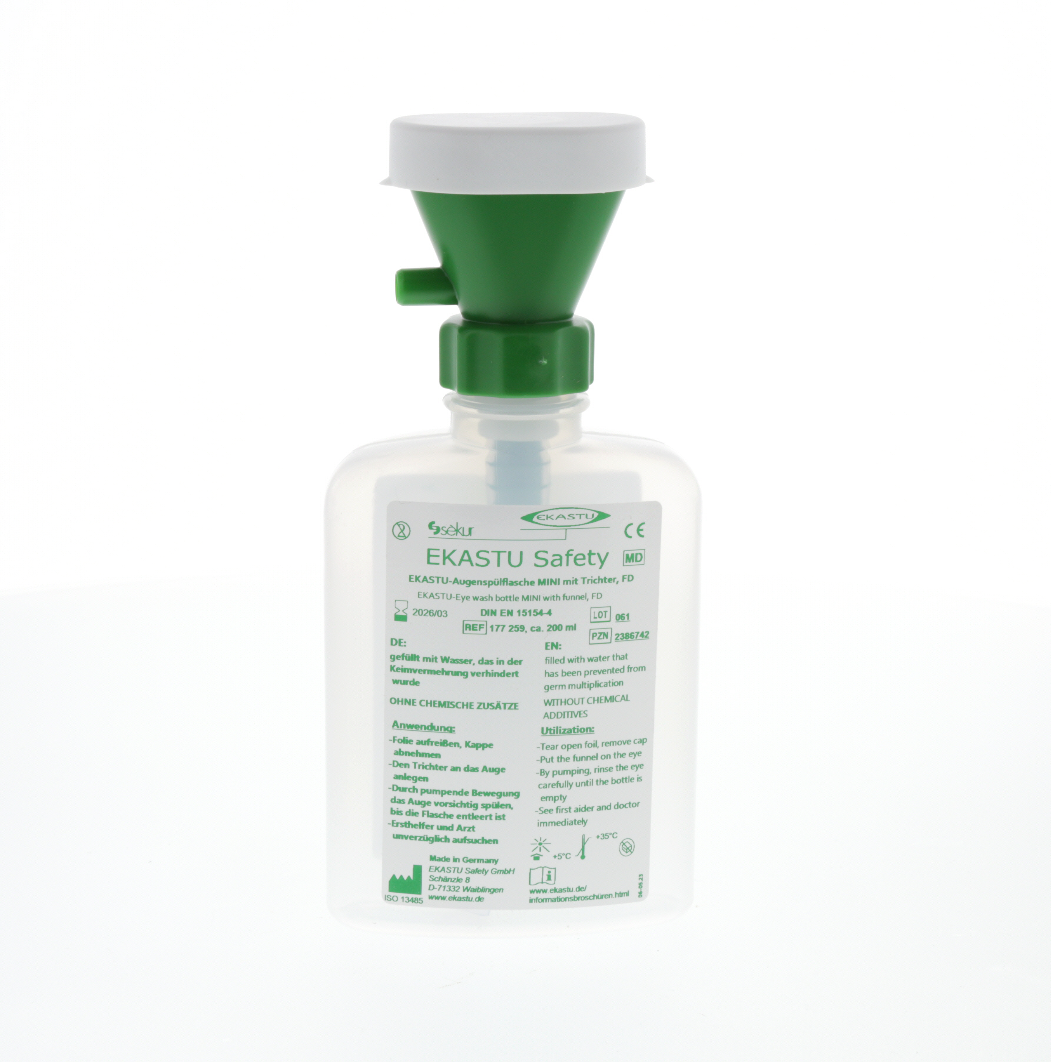 EKASTU Eye Wash Bottle MINI with funnel, FD EKASTU Eye Wash Bottle MINI with funnel, FD